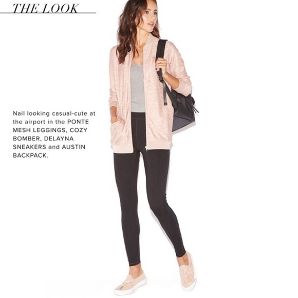 JUSTFAB LIGHTWEIGHT BOMBER JACKET - BLUSH SIZE 2X (NEW WITH TAGS) - Picture 4 of 5